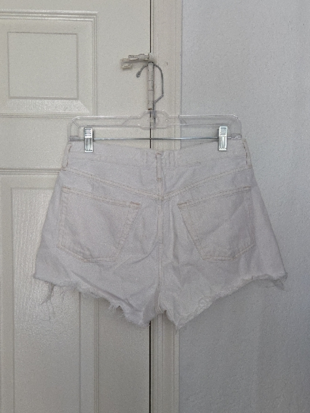 Agolde Parmer High Waist Shorts In Dough Size 27 - Picture 10 of 10